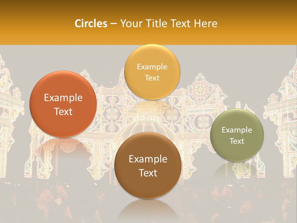 Art Festival Of Lights Location PowerPoint Template