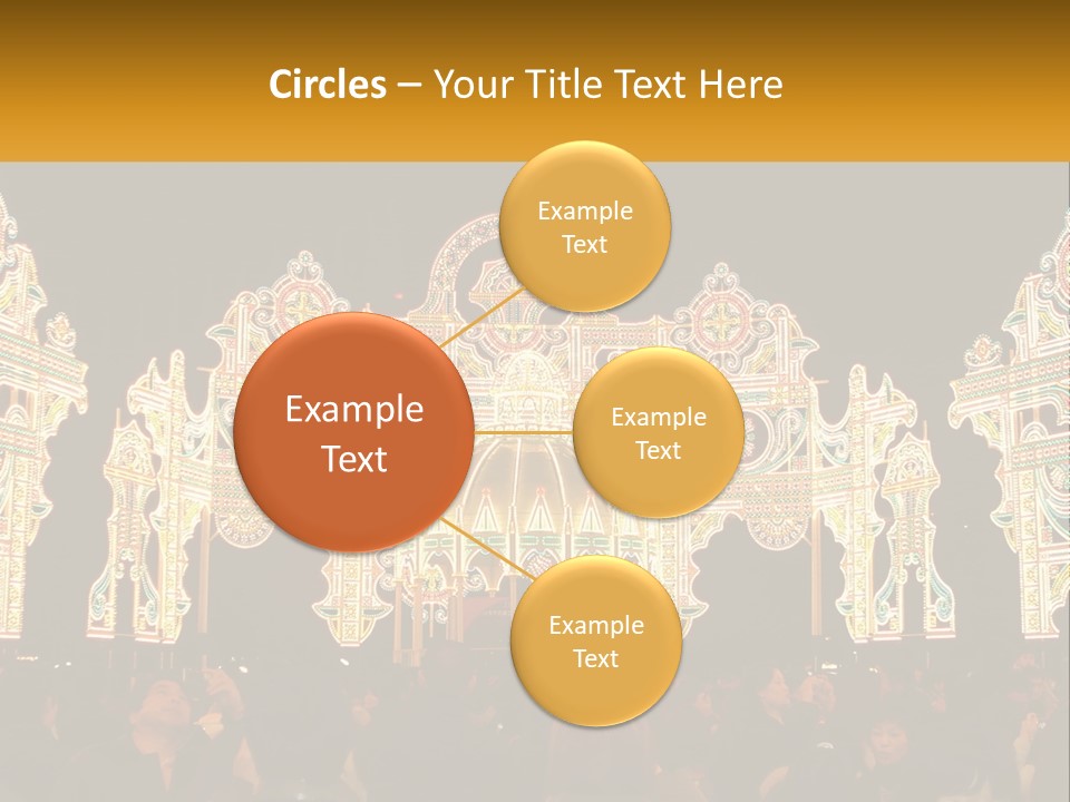 Art Festival Of Lights Location PowerPoint Template