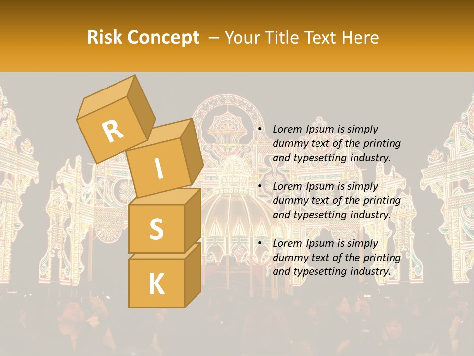 Art Festival Of Lights Location PowerPoint Template