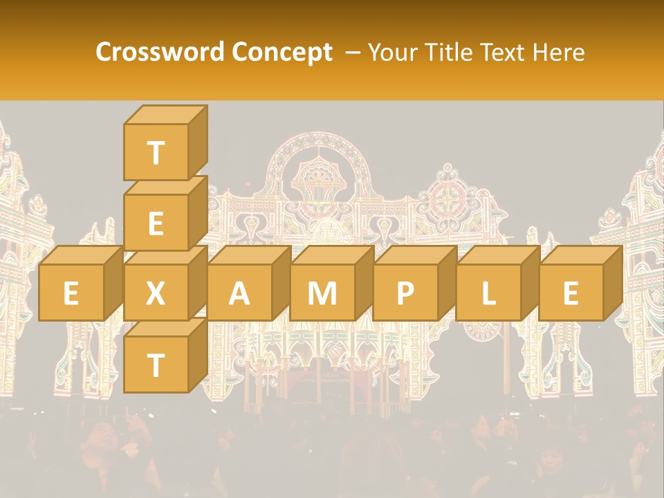 Art Festival Of Lights Location PowerPoint Template