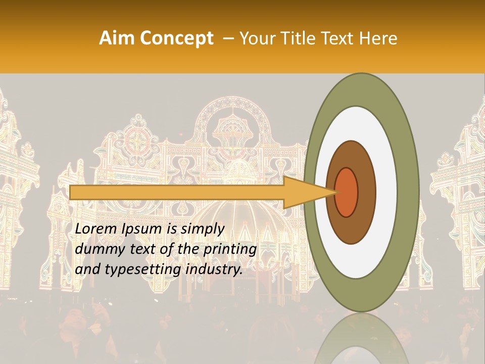 Art Festival Of Lights Location PowerPoint Template