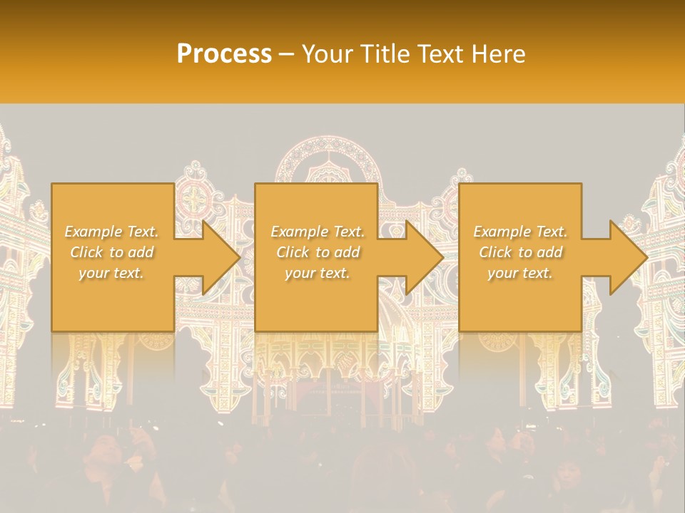 Art Festival Of Lights Location PowerPoint Template