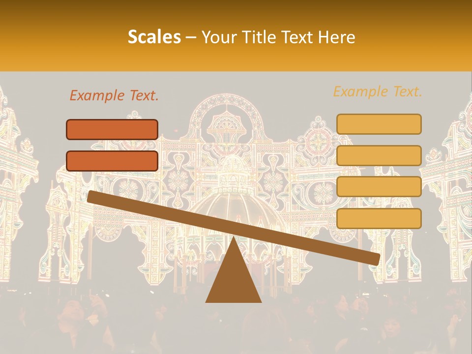 Art Festival Of Lights Location PowerPoint Template