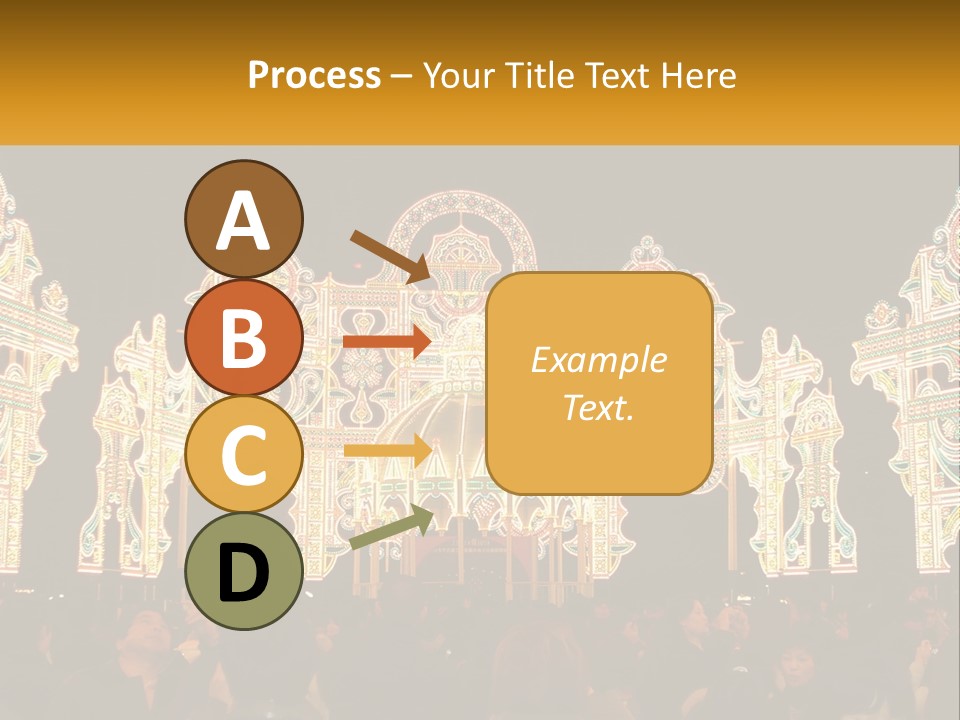 Art Festival Of Lights Location PowerPoint Template