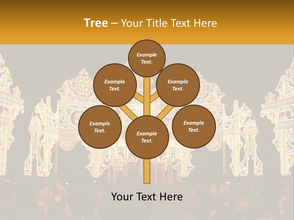 Art Festival Of Lights Location PowerPoint Template