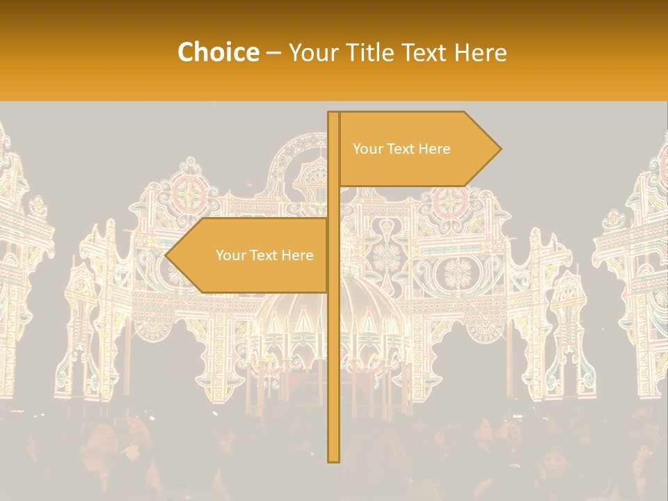 Art Festival Of Lights Location PowerPoint Template
