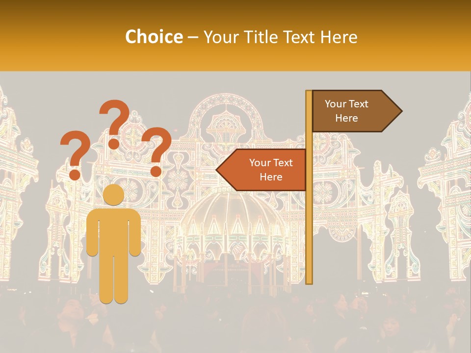 Art Festival Of Lights Location PowerPoint Template