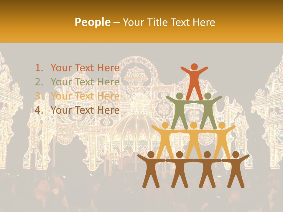 Art Festival Of Lights Location PowerPoint Template