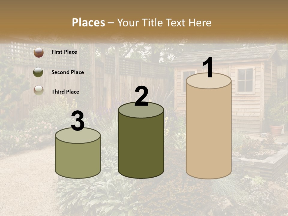 Landscaping Foliage Walkway PowerPoint Template