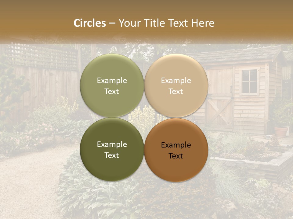 Landscaping Foliage Walkway PowerPoint Template