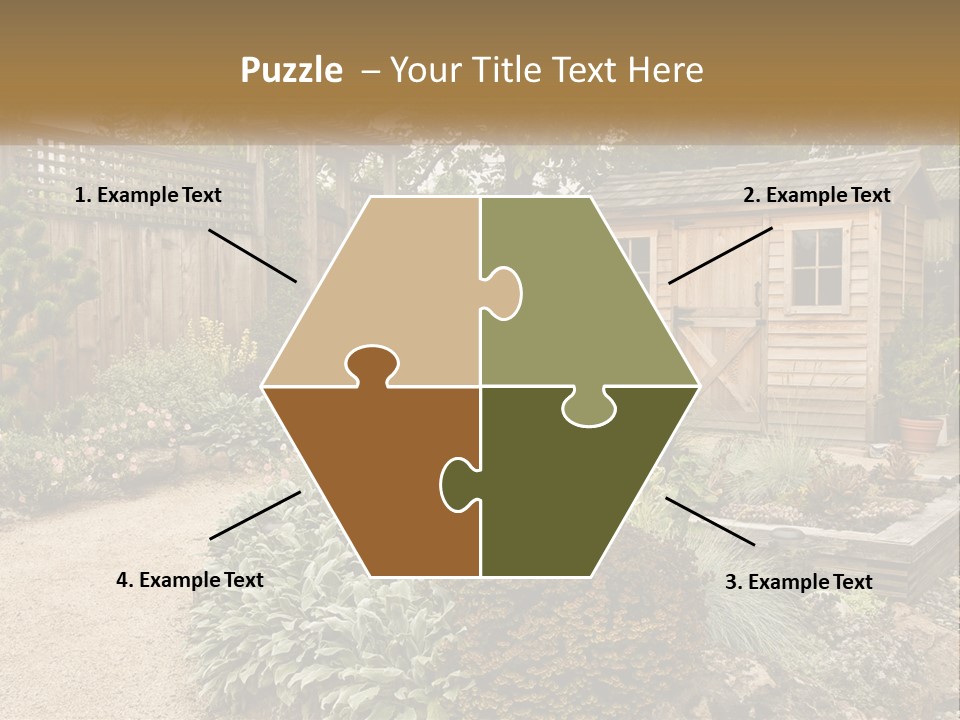 Landscaping Foliage Walkway PowerPoint Template