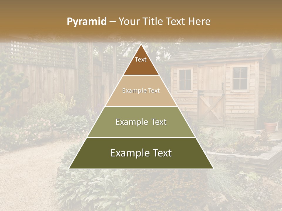 Landscaping Foliage Walkway PowerPoint Template