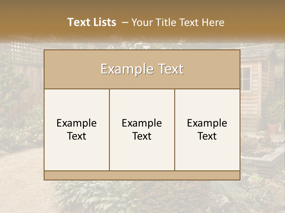 Landscaping Foliage Walkway PowerPoint Template
