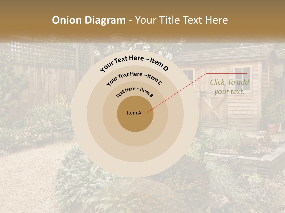 Landscaping Foliage Walkway PowerPoint Template
