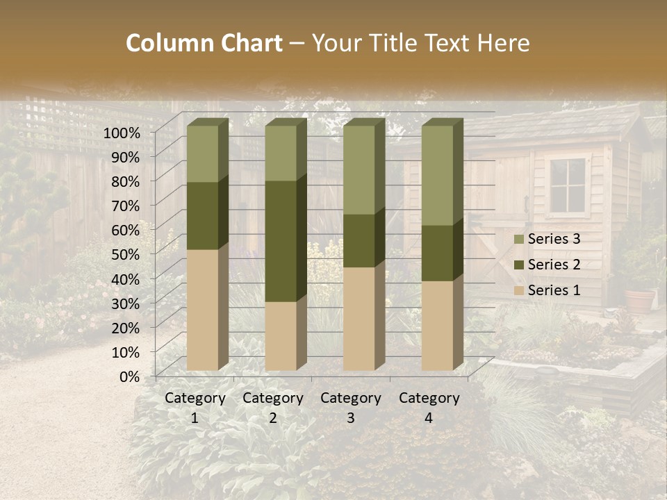 Landscaping Foliage Walkway PowerPoint Template