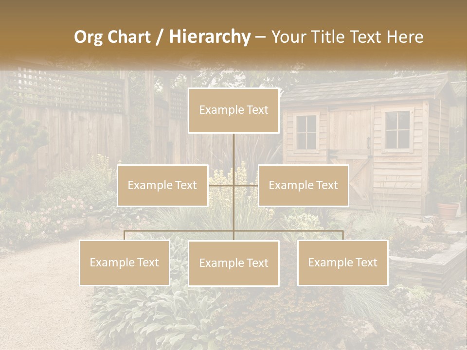 Landscaping Foliage Walkway PowerPoint Template