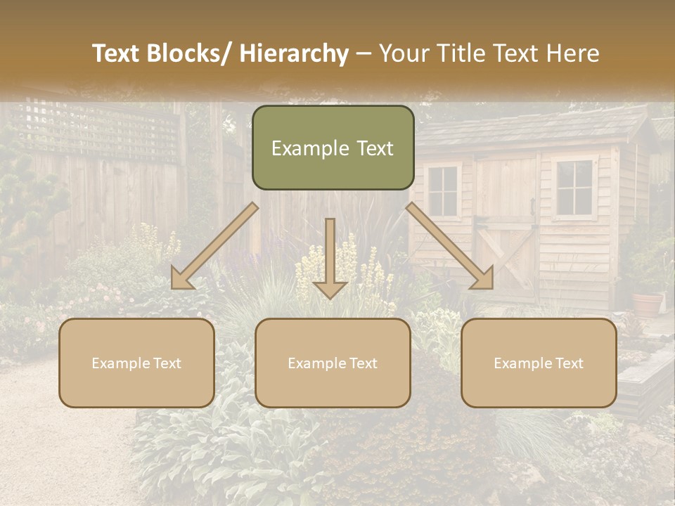 Landscaping Foliage Walkway PowerPoint Template