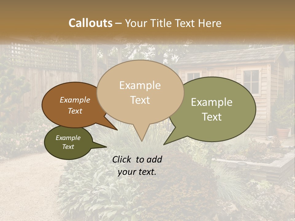Landscaping Foliage Walkway PowerPoint Template