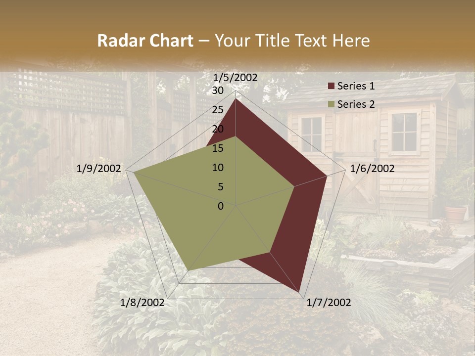 Landscaping Foliage Walkway PowerPoint Template