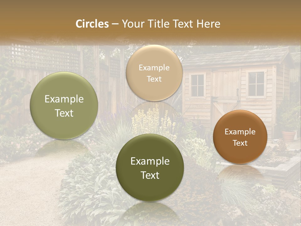 Landscaping Foliage Walkway PowerPoint Template