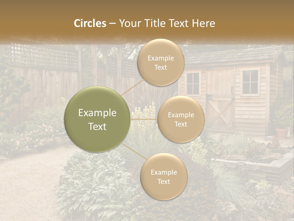 Landscaping Foliage Walkway PowerPoint Template