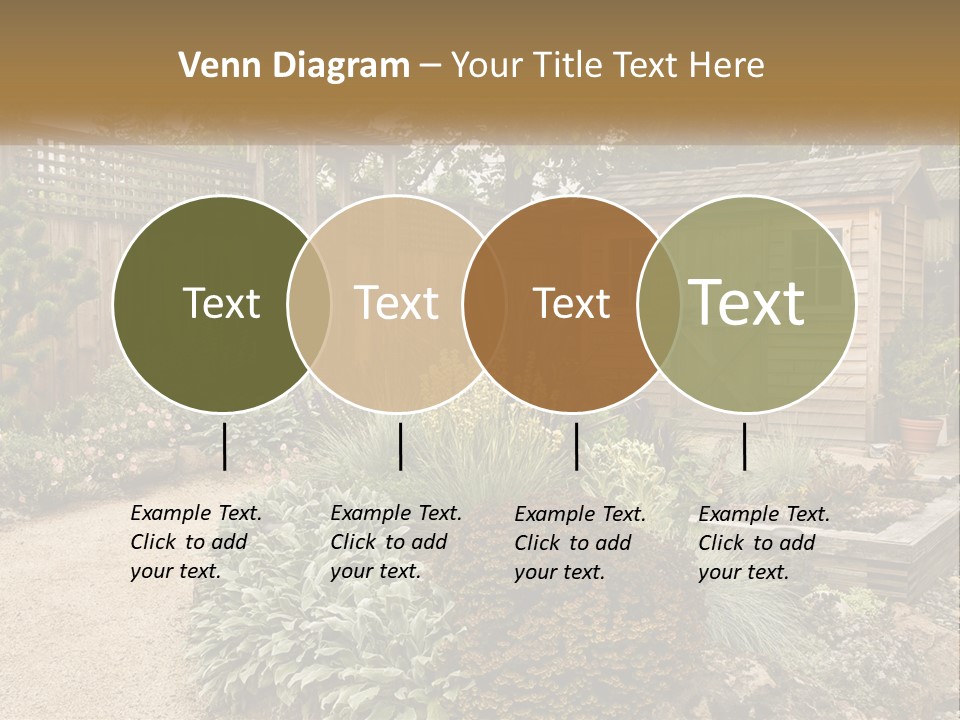 Landscaping Foliage Walkway PowerPoint Template