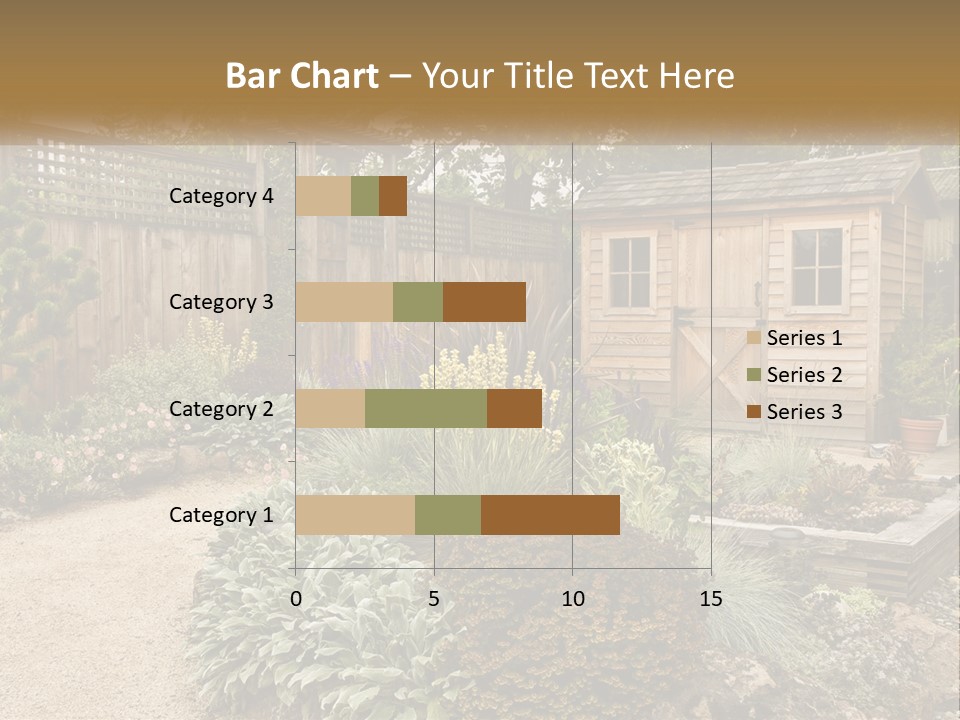 Landscaping Foliage Walkway PowerPoint Template