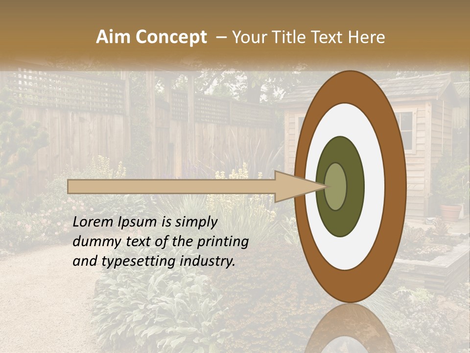 Landscaping Foliage Walkway PowerPoint Template