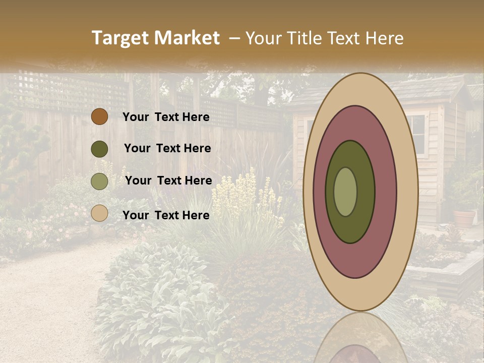 Landscaping Foliage Walkway PowerPoint Template