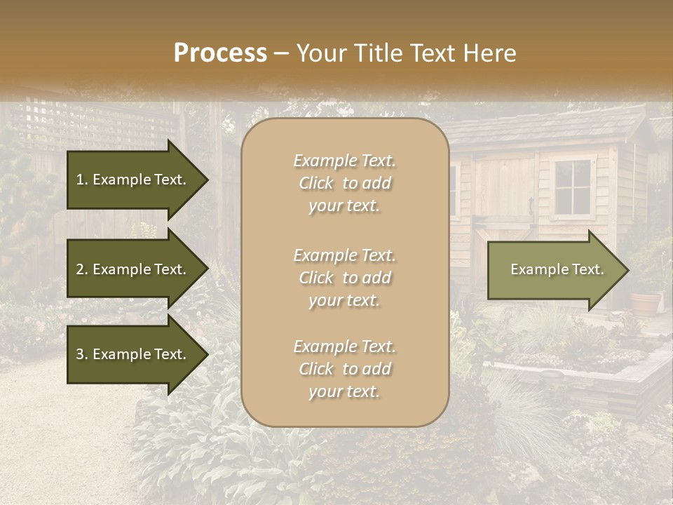 Landscaping Foliage Walkway PowerPoint Template