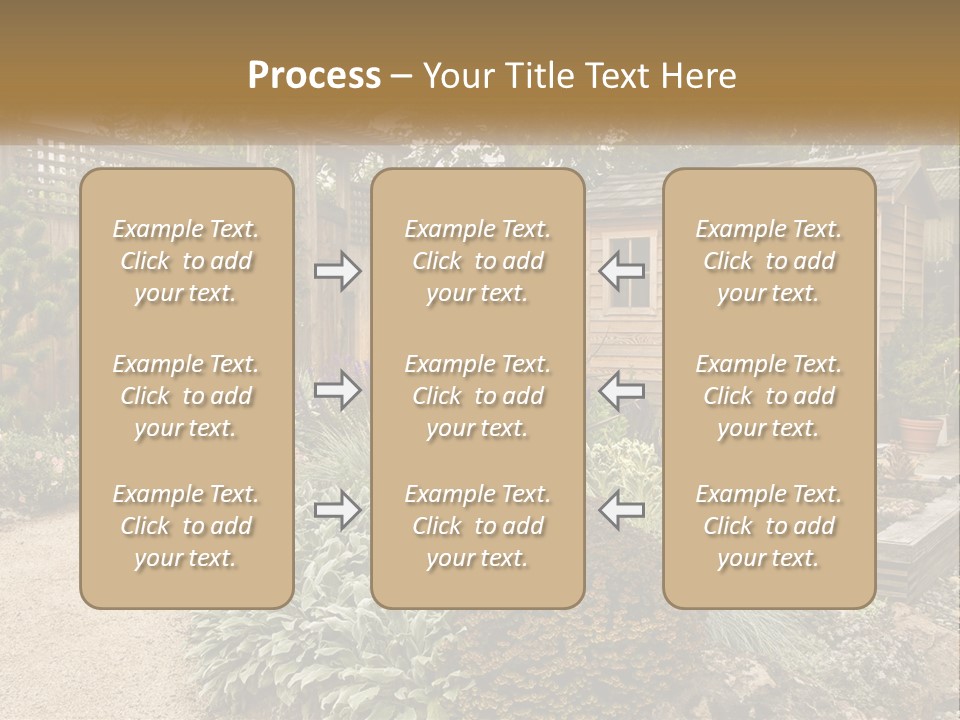 Landscaping Foliage Walkway PowerPoint Template