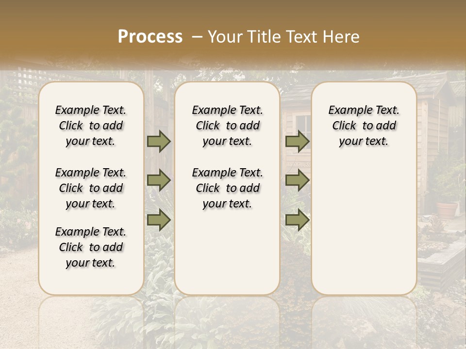 Landscaping Foliage Walkway PowerPoint Template