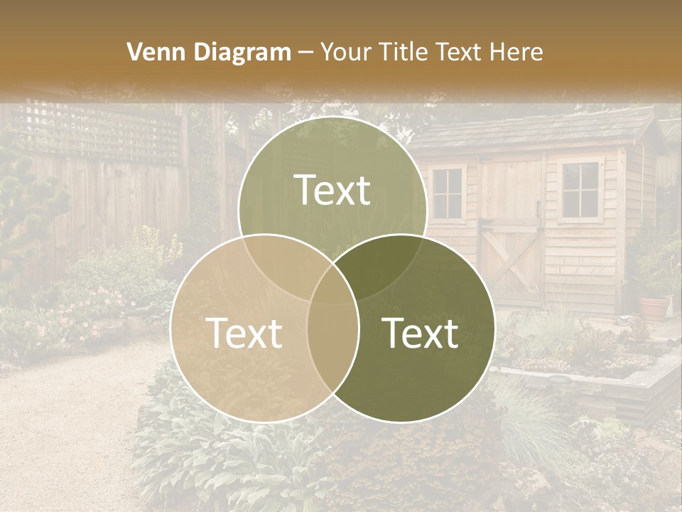 Landscaping Foliage Walkway PowerPoint Template