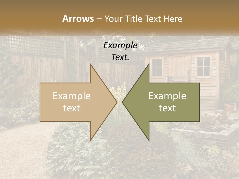 Landscaping Foliage Walkway PowerPoint Template