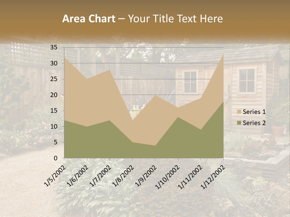Landscaping Foliage Walkway PowerPoint Template