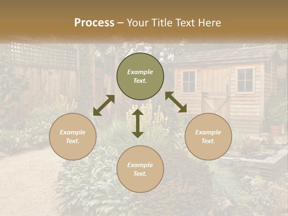 Landscaping Foliage Walkway PowerPoint Template
