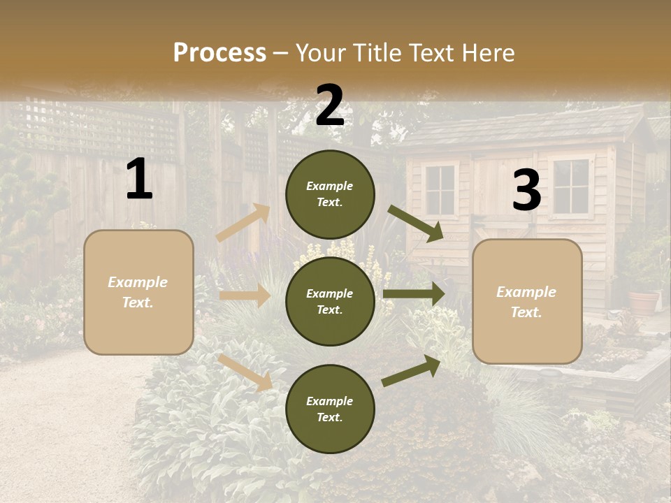 Landscaping Foliage Walkway PowerPoint Template