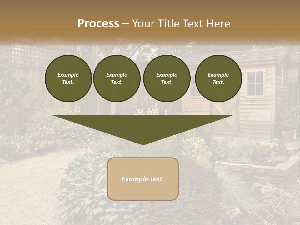 Landscaping Foliage Walkway PowerPoint Template