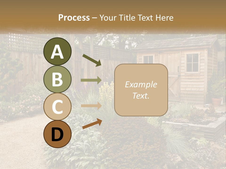 Landscaping Foliage Walkway PowerPoint Template