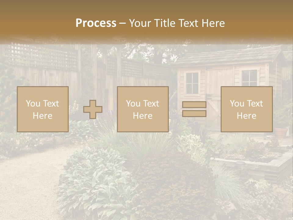 Landscaping Foliage Walkway PowerPoint Template