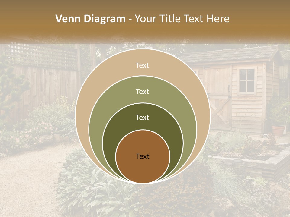 Landscaping Foliage Walkway PowerPoint Template