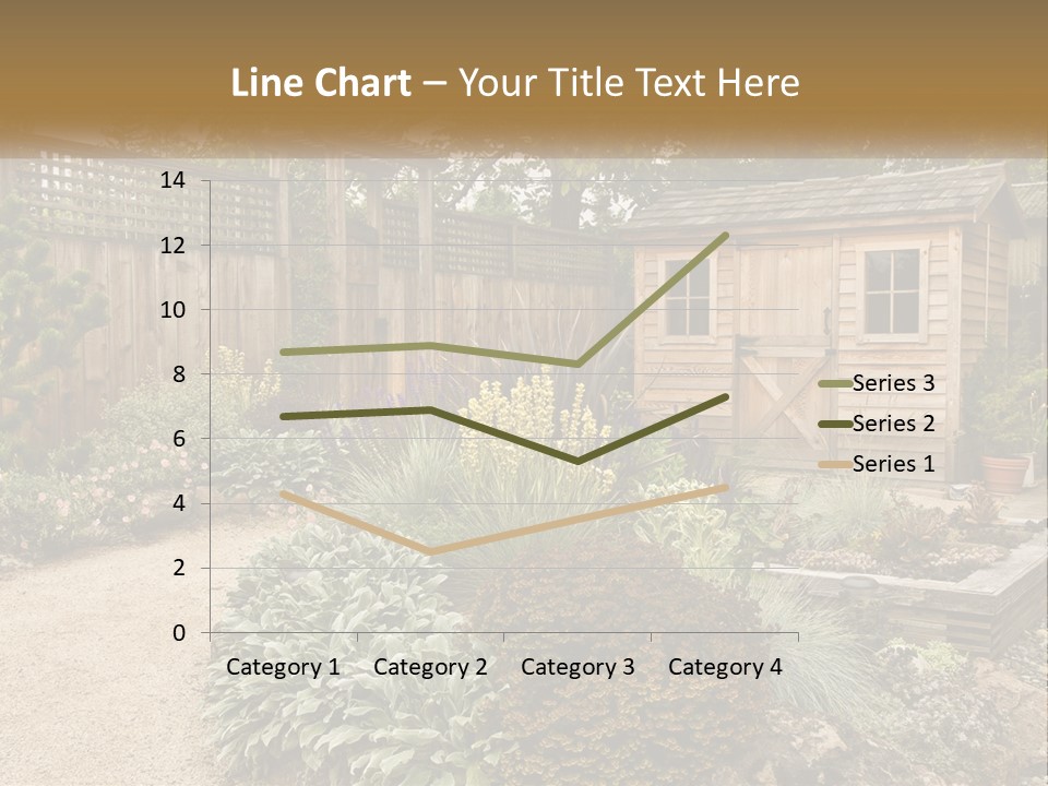 Landscaping Foliage Walkway PowerPoint Template