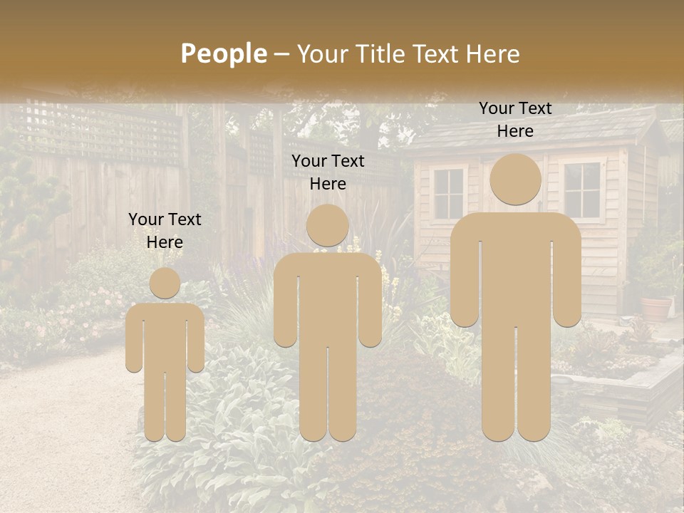 Landscaping Foliage Walkway PowerPoint Template