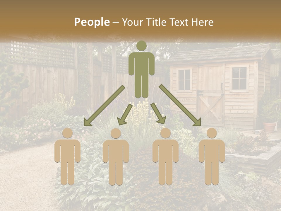 Landscaping Foliage Walkway PowerPoint Template