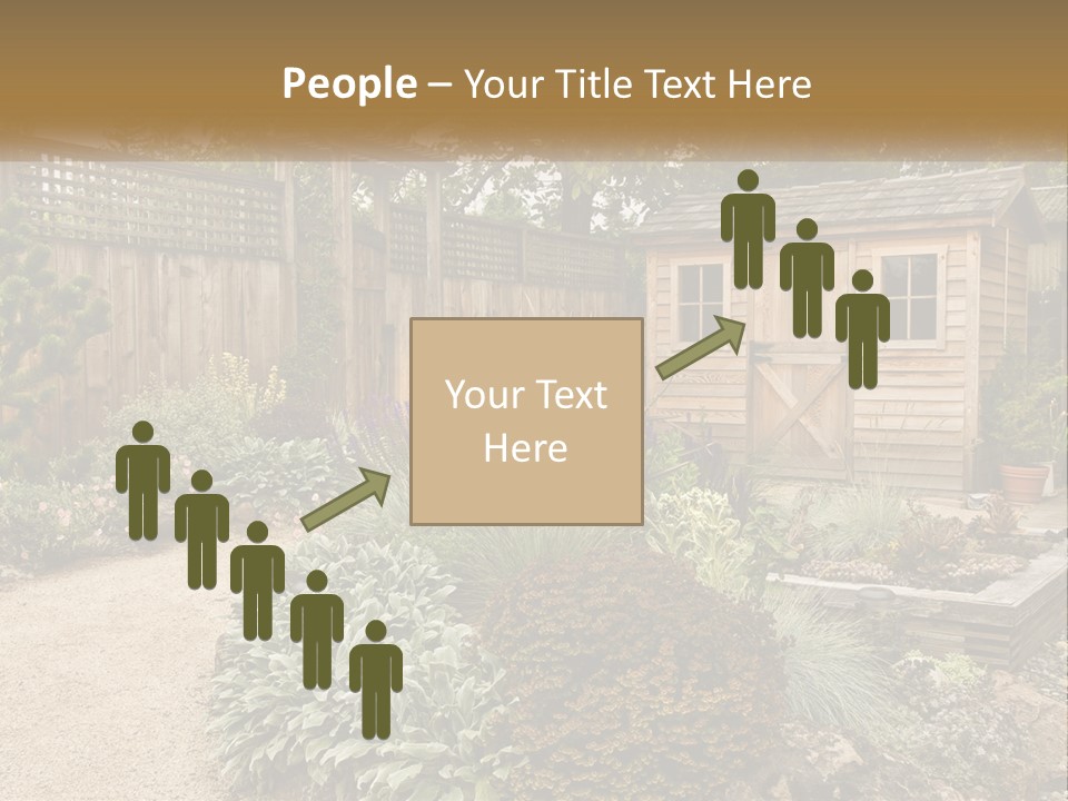 Landscaping Foliage Walkway PowerPoint Template