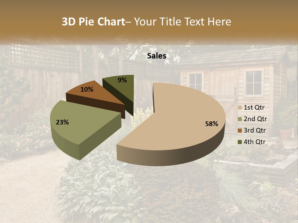 Landscaping Foliage Walkway PowerPoint Template