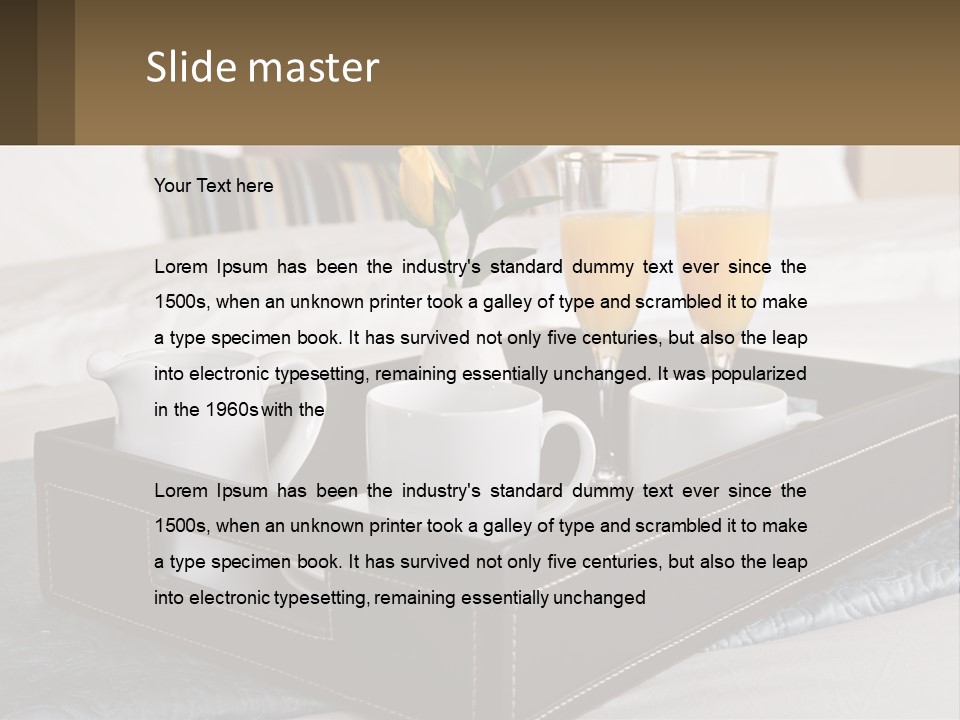 Flower Coffee Hospitality PowerPoint Template