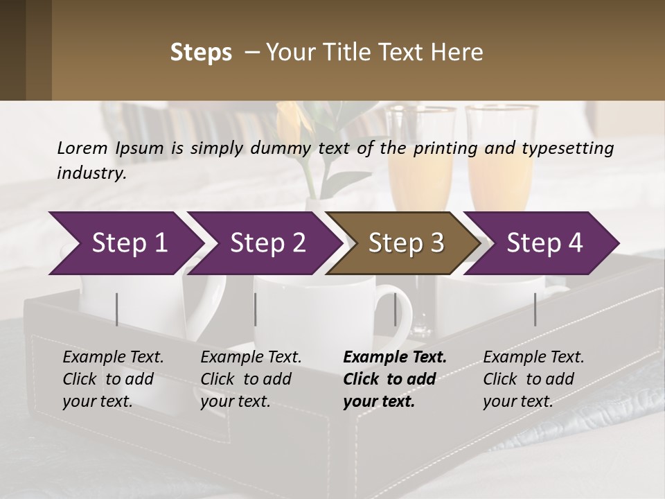Flower Coffee Hospitality PowerPoint Template