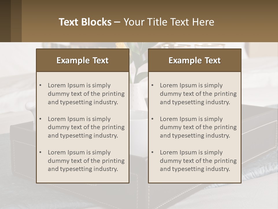 Flower Coffee Hospitality PowerPoint Template