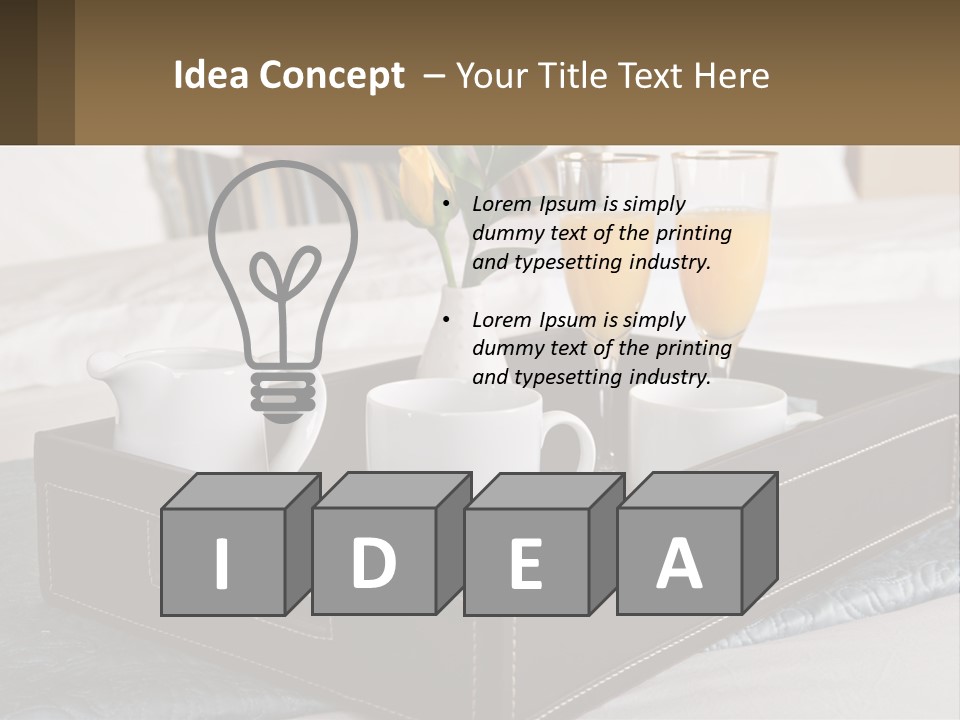 Flower Coffee Hospitality PowerPoint Template